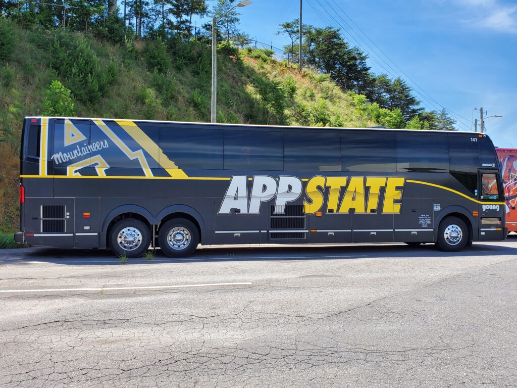 Appalachian State Team Bus