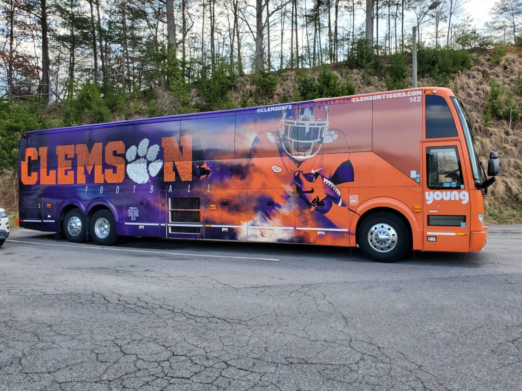 Clemson Team Bus